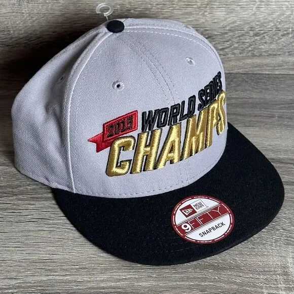 New Era 9Fifty KC Royals Hat 2015 World Series Champs Snapback Cap NWT - Picture 1 of 6